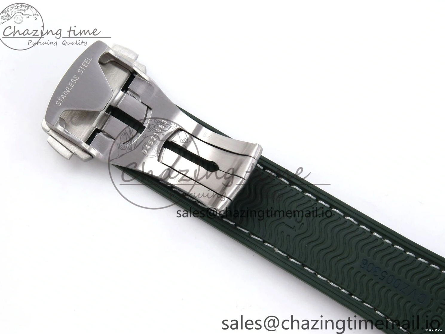 0513 Planet Ocean 43.5mm SS VSF 1:1 Best Edition Green Bezel White Dial on Green Rubber Strap A8900 Super Clone Unisex 7713